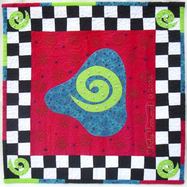 Contemporary Art Quilt - Wild Play IV