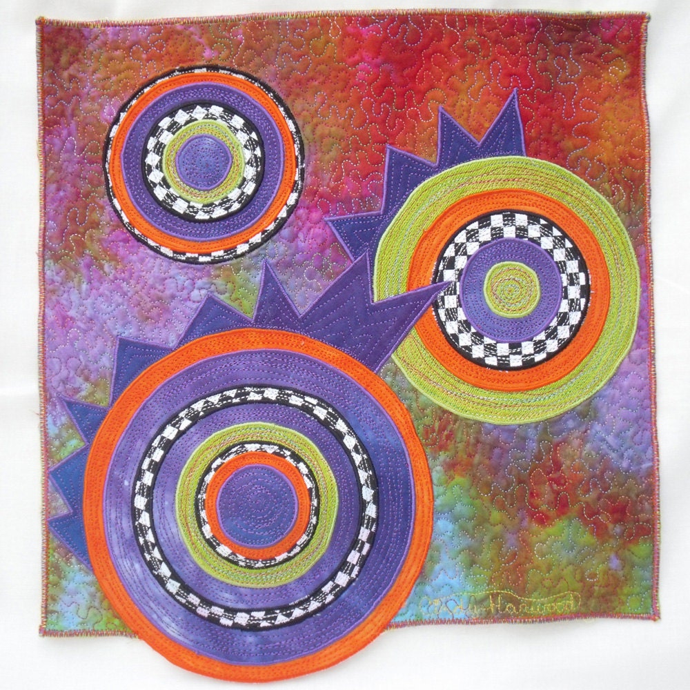 Art Quilt Deco Study 2 Etsy