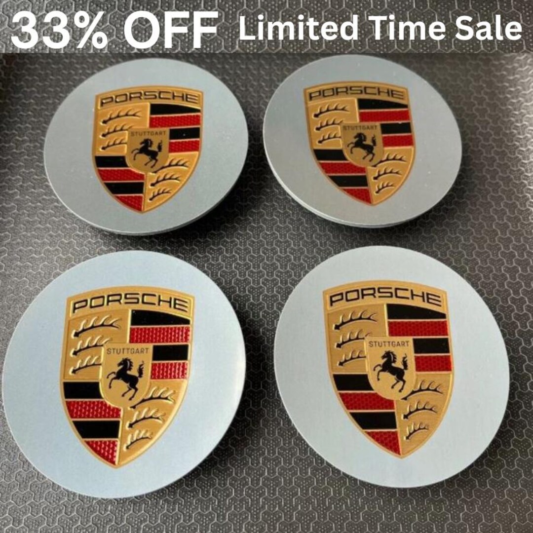 Silver Crest Wheel Center Caps - 76mm Porsche Rims - Set of 4 - Etsy