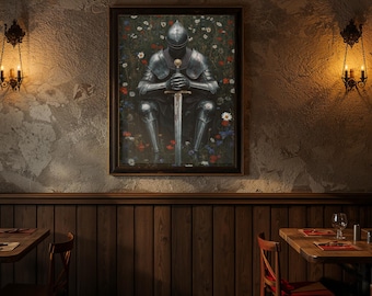 Medieval Knight Poster – Fantasy DND Wall Art, Digital Download for Gamers & RPG Fans