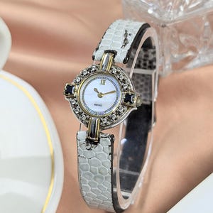 Seiko Exceline 4J41-0070 Titanium HAQ Quartz Ladies Watch Blue MOP Dial USA Seiko watch 4j41 - Gem main image 3