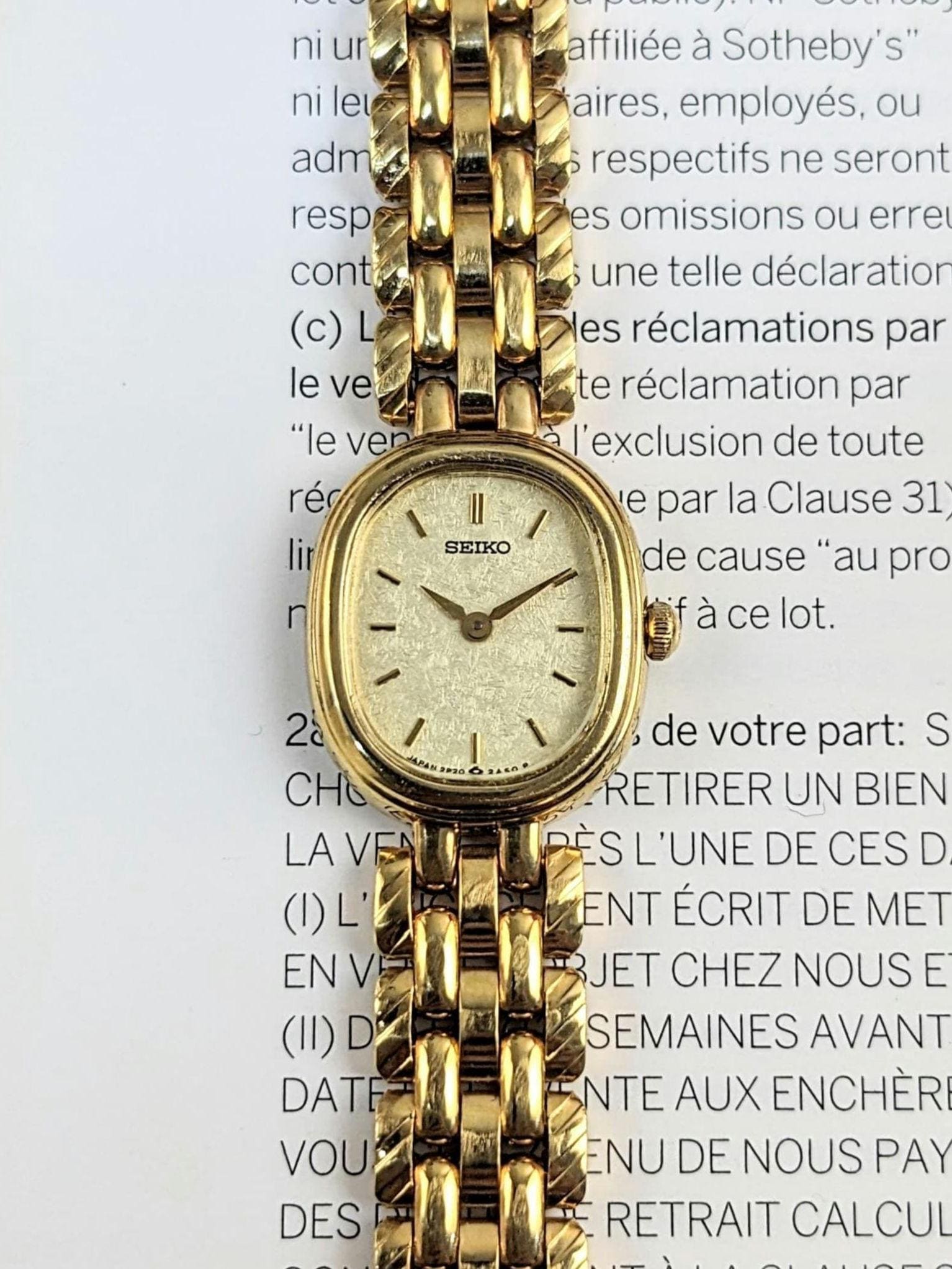 R6-3555 SEIKO 2P20　Porte 腕時計 ゴールド R6-3555 SEIKO 2P20 Porte 腕時計 ゴールド R6-3555 SEIKO 2P20 Porte