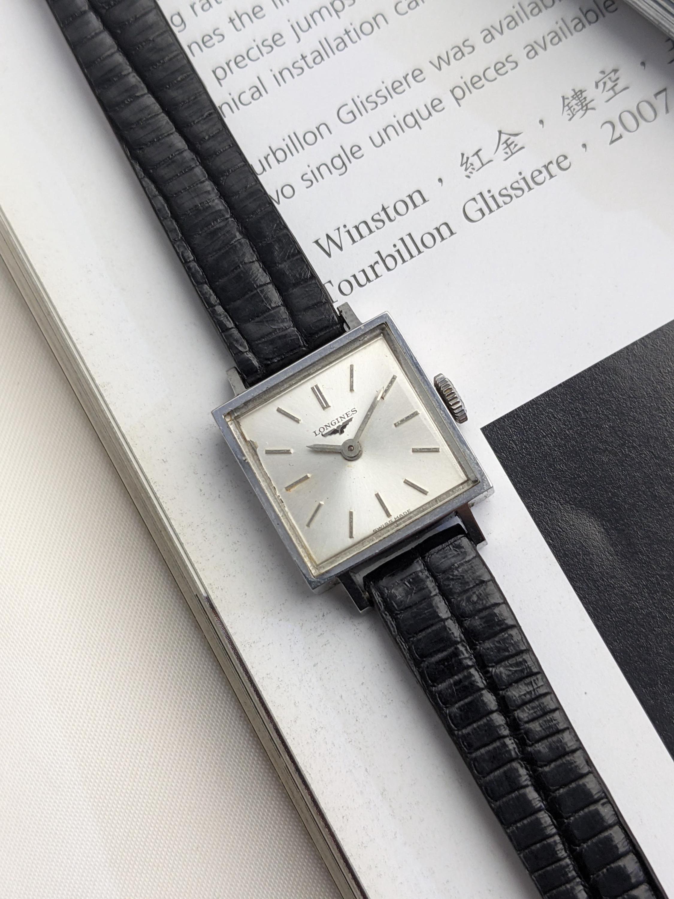 Longines Vintage From 1980s Square Manual Winding - Watch for