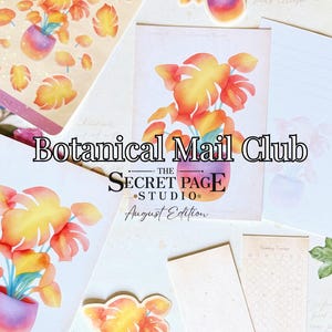 Snail Mail / Mail Club / Bookish Mail Club / Botanical Mail Club / Botanical Stickers / House Plant / Holographic Stickers / Bookish Bundle