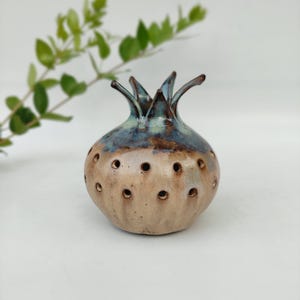 Besamim box, Large Ceramic besamim box for havdalah, Ceramic pomegranate