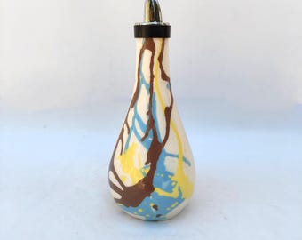 Dispensador de aceite de oliva de 600 ml, dispensador de aceite de oliva de cerámica