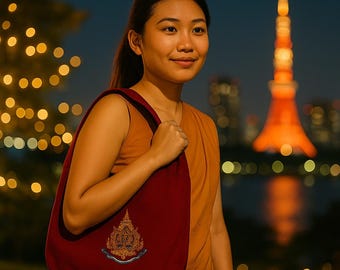 Women’s Shoulder Bag | Durable Cotton Twill Fabric | Everyday Tote | Handmade  | Casual Crossbody Purse