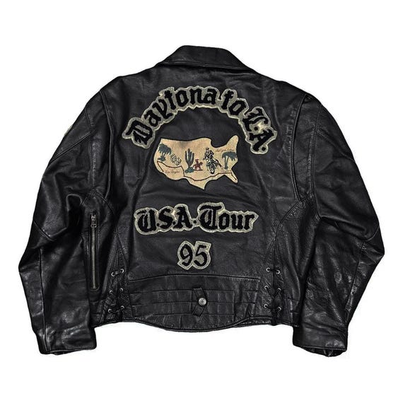 AVIREX Jacket, Vintage U.S.A Tour Jacket In Black Color, Military Bomber Jacket, Men's Bomber Jacket, Genuine Leather and Wool, Gift For Him