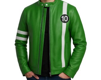 Jaqueta verde de cosplay do Ben 10, fantasia de super-herói do Ryan Kelley, Alien Swarm Tennyson.