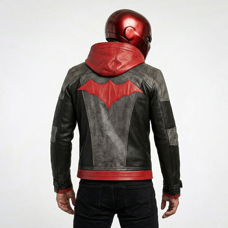 bat jacket, bat costume, bat outfit, bat suit, bat cosplay, jason todd cosplay, Arkham Knight Costume, Red Hood Jacket, Red Hood Costume, red hood vest, Red Hood cosplay, jason todd jacket, arkham knight jacket, gothic jacket, steampunk cosplay, gaming jacket, gaming cosplay, cosplay jacket, cosplay outerwear, comic con cosplay, DC Comics, Halloween Jacket, Halloween cosplay, superhero jacket, bat halloween costume, halloween bat costume, gift for him, gift for boyfriend, Christmas Cosplay