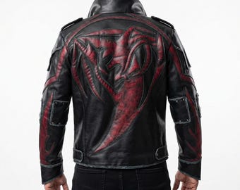 Prototyp 2 James Heller Jacke, handgefertigtes Cosplay-Kostüm aus schwarzem Leder, taktische Videospieljacke
