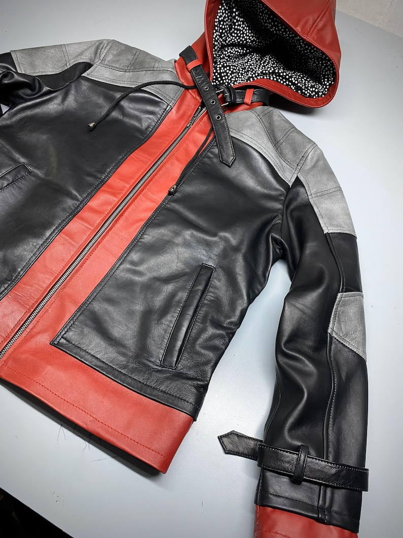 bat jacket, bat costume, bat outfit, bat suit, bat cosplay, jason todd cosplay, Arkham Knight Costume, Red Hood Jacket, Red Hood Costume, red hood vest, Red Hood cosplay, jason todd jacket, arkham knight jacket, gothic jacket, steampunk cosplay, gaming jacket, gaming cosplay, cosplay jacket, cosplay outerwear, comic con cosplay, DC Comics, Halloween Jacket, Halloween cosplay, superhero jacket, bat halloween costume, halloween bat costume, gift for him, gift for boyfriend, Christmas Cosplay
