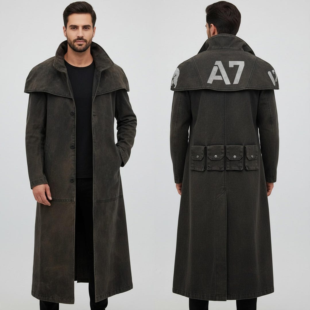 NCR Ranger A7 Duster Coat: Fallout Inspired Cosplay, Post-apocalyptic ...