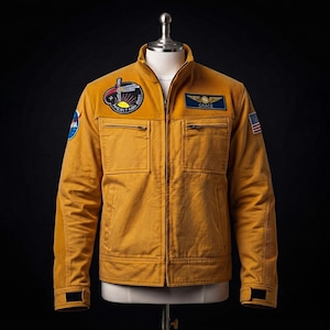 Projeto Hail Mary Ryan Gosling Jaqueta Amarela, Casaco de Veludo Cotelê de Ficção Científica da NASA para Cosplay