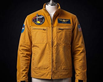 Project Hail Mary Ryan Gosling Yellow Jacket, NASA Sci-Fi Corduroy Cosplay Coat
