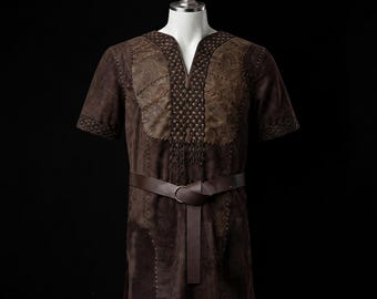 Wikinger-Mittelalter-Cosplay-Weste, handgefertigtes Ragnar-Lothbrok-Wikingerkrieger-Kostüm, LARP-Renaissance-Fantasy-Outfit
