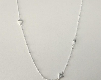 pandora sterling silver sparkling arrow cz necklace