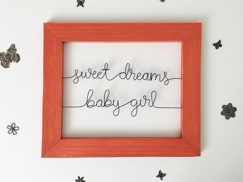 Framed Custom Wire Quote / Wire Wall Art / Wire Quote Sign / | Etsy