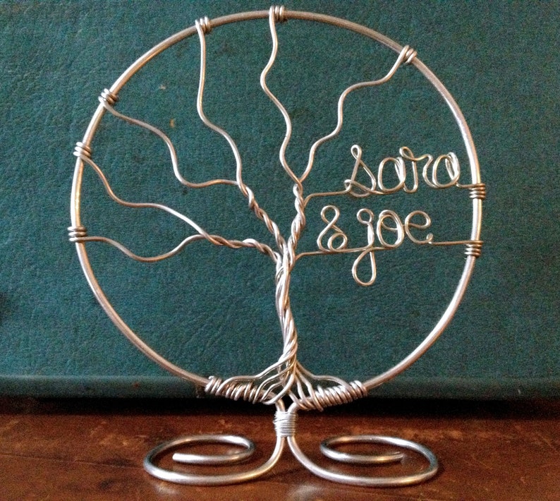 Family Tree Wedding Cake Topper Customized with Names Original Etsy