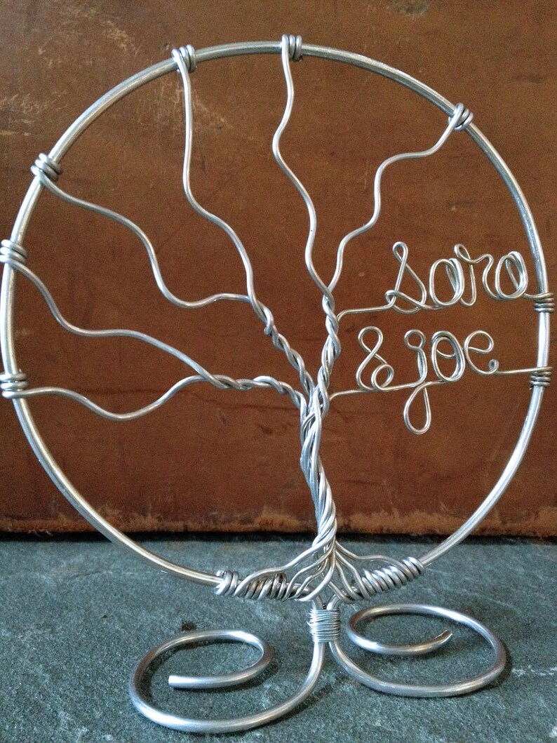 Family Tree Wedding Cake Topper Customized with Names Original Etsy