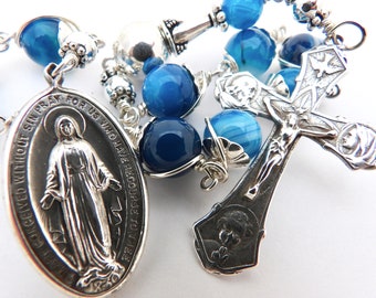 Unbreakable single Decade Rosary of The Holy Family/Miraculous Medal