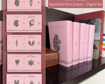 ACOTAR UK & Us Paperback Dust Jacket Set – Aesthetic Printable Book Covers (PDF Download)