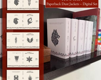 ACOTAR UK & Us Paperback Dust Jacket Set – Minimalist Printable Book Covers (PDF Download)
