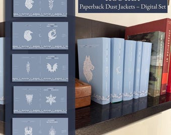 ACOTAR UK & Us Paperback Dust Jacket Set – Celestial Printable Book Covers (PDF Download)