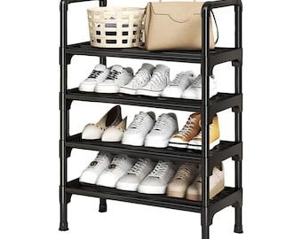 Stapelbaar schoenenrek met 3 lagen voor opbergruimte in de hal