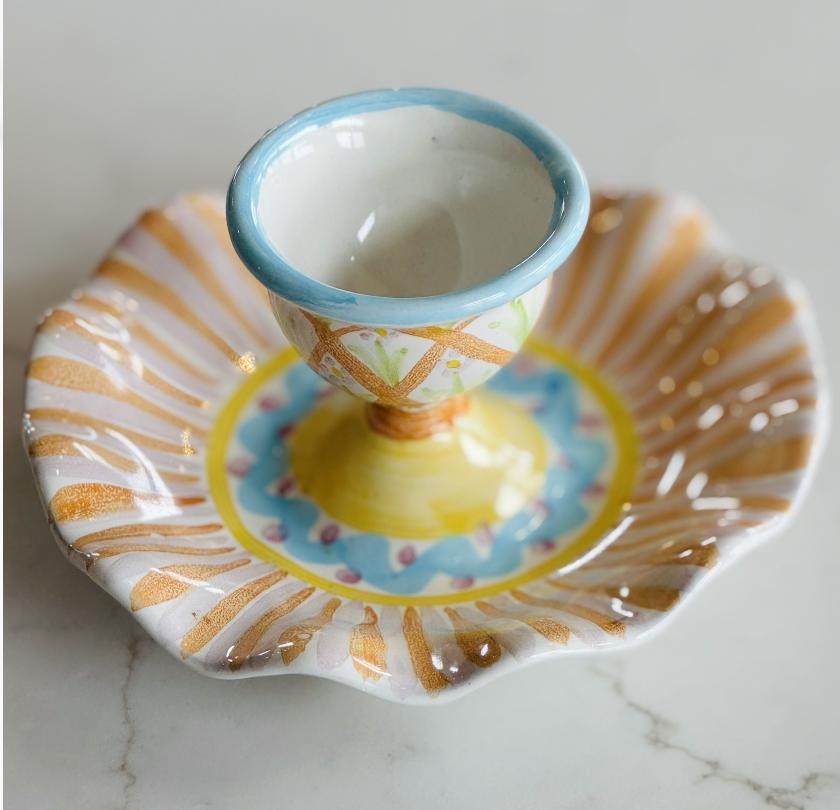 マッケンジーチャイルズ　エッグスタンド Mackenzie Childs Egg Cup - Etsy