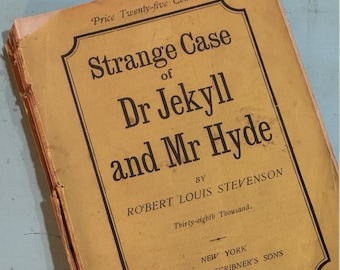 1887 Dr. Jekyll & Mr. Hyde Scribner's Wrappers Edition (Robert Louis Stevenson)
