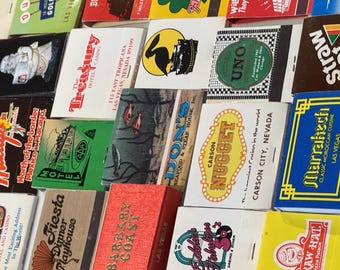 Vintage Matchbook Collection – Retro Advertising Ephemera Bundles