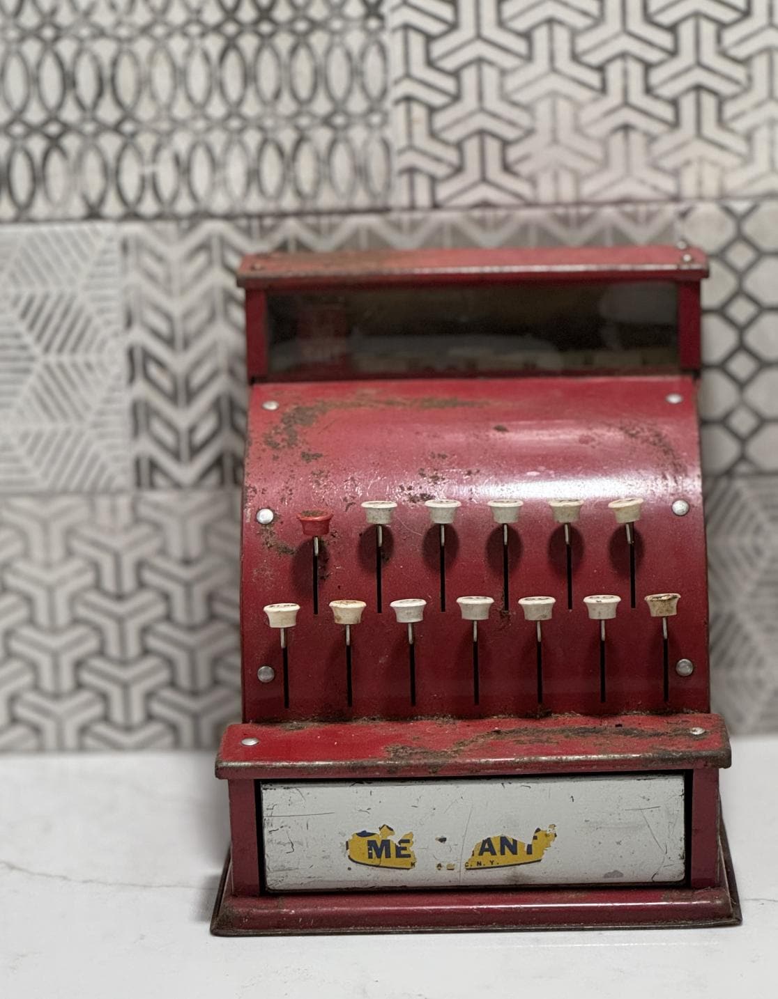 Vintage Metal Toy Cash Register - Etsy