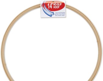 Morgan No-Slip Quilting Hoop for Rug Making - 14 x 1 inch Plastic Hoop to Stretch Your Pattern Taut