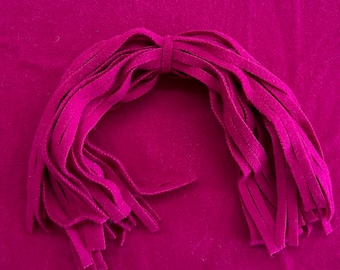 Fuchsia Wool Strips: Rug Hooking, Quilting Supplies (8x13")
