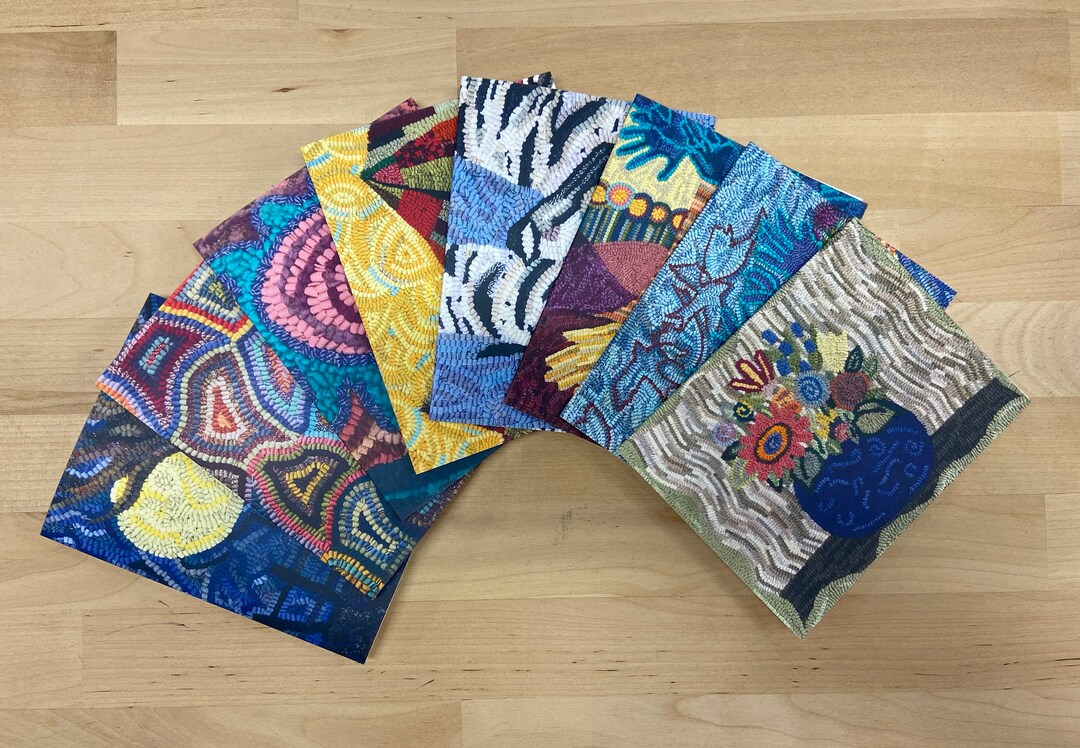 Loop by Loop Studio Blank Note Cards Pack - 4 by 5.5 Inches Each With ...