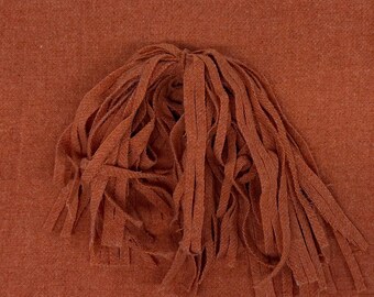 Rug Hooking Wool Strips or Swatch - Soft Textured Orange 100% Wool - Roughly 8 by 13 inches - For Rug Hooking, Quilting, Penny Rugs