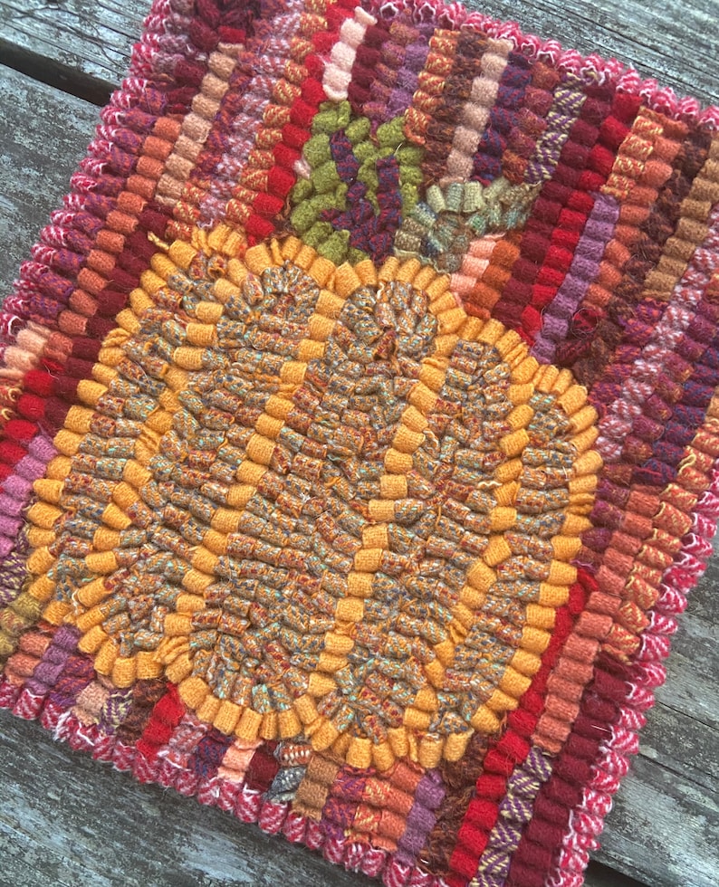Rug Hooking Kit DIY Wool Rug Hook Kit Pumpkin Complete 8 X Etsy