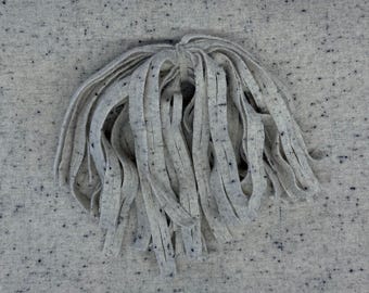 Spotted Grey Wool Strips: Rug Hooking & Quilting Supplies