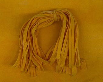 Rug Hooking Wool Strips or Swatch - Hand Dyed Saffron - Roughly 8 by 13 inches - For Rug Hooking, Quilting, Penny Rugs