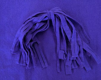 Electric Purple Wool Strips: Rug Hooking, Quilting (8x13 inch)