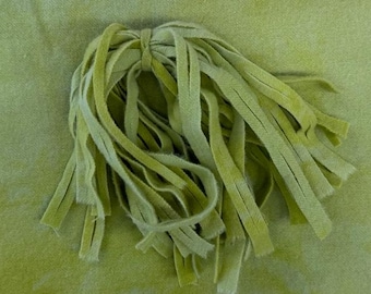 Bright Mottled Lime Green 100% Wool - Roughly 8 by 13 inches - For Rug Hooking, Quilting, Penny Rugs