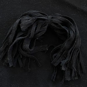 Rug Hooking Wool Strips oder Swatch - Schwarz - 100% Wolle - 8 x 13 Zoll - Für Rug Hooking, Quilting, Penny Rugs
