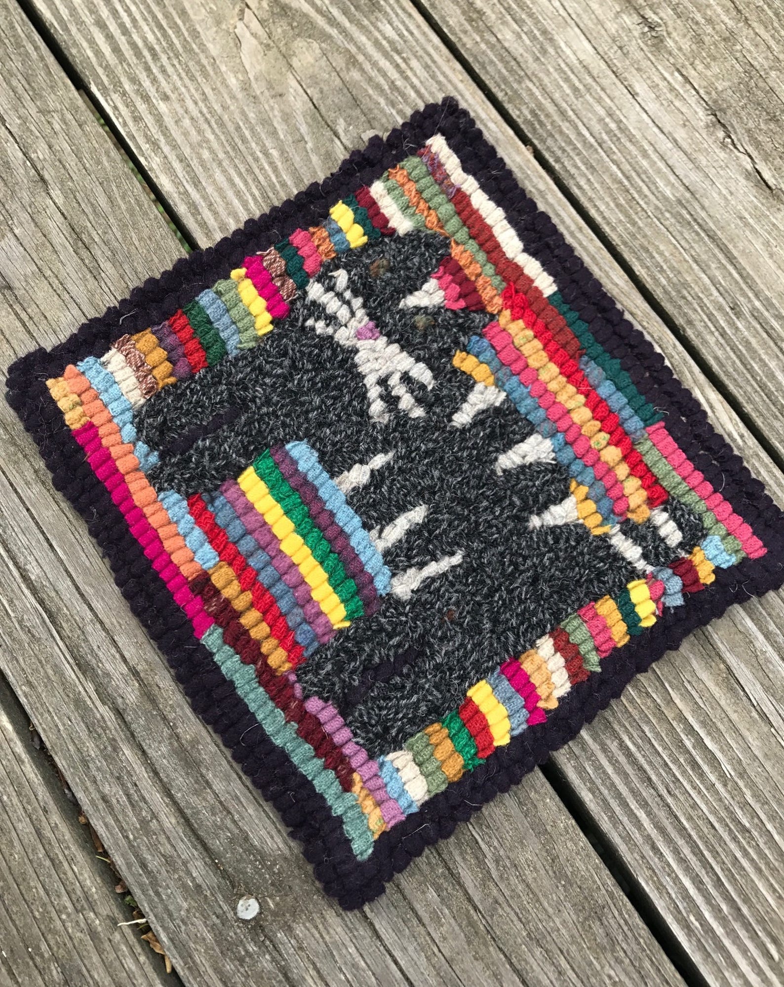 Rug Hooking Kit 100 Wool DIY Rug Hook Project Hit and Etsy