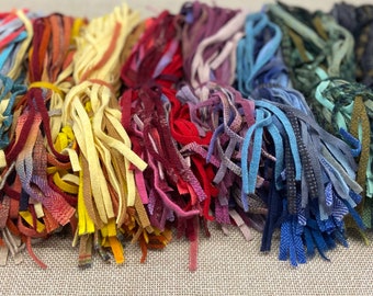 Wool Strip Grab Bag: 1000+ Rug Hooking & Punch Needle Strips
