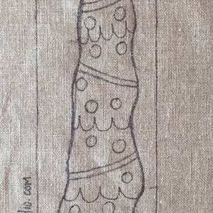 Skinny Funky Tree Original Hand Drawn 7 by 28 Inch Rug - Etsy