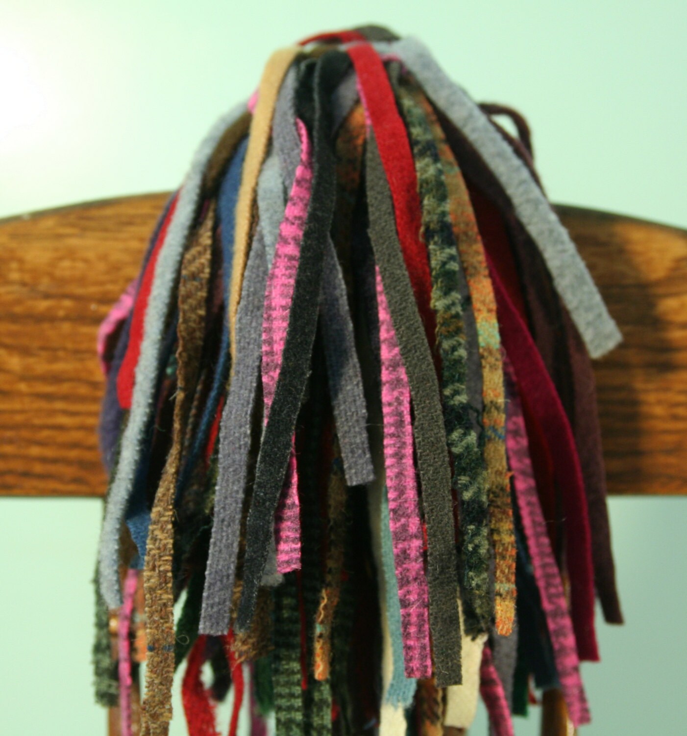 Hand Cut Wool Strips: Mixed Colors for Rug Hooking - Etsy