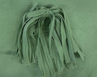 Spring Green Wool Strips: Rug Hooking, Quilting Supplies (8x13 inch)