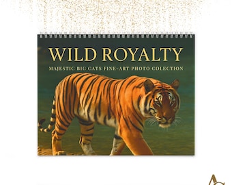 2027 Wildlife Wall Calendar, Big Cats Fine Art Photography, 11 x 8.5 Inch