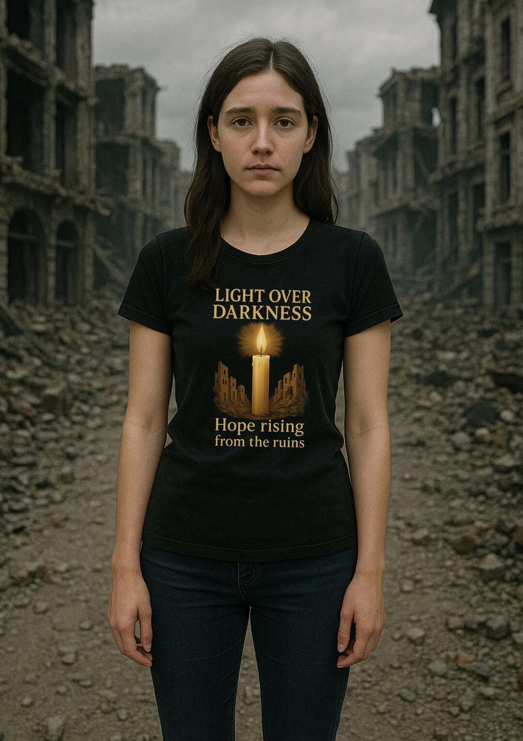 Light Over Darkness Hope Rising From the Ruins Peace and